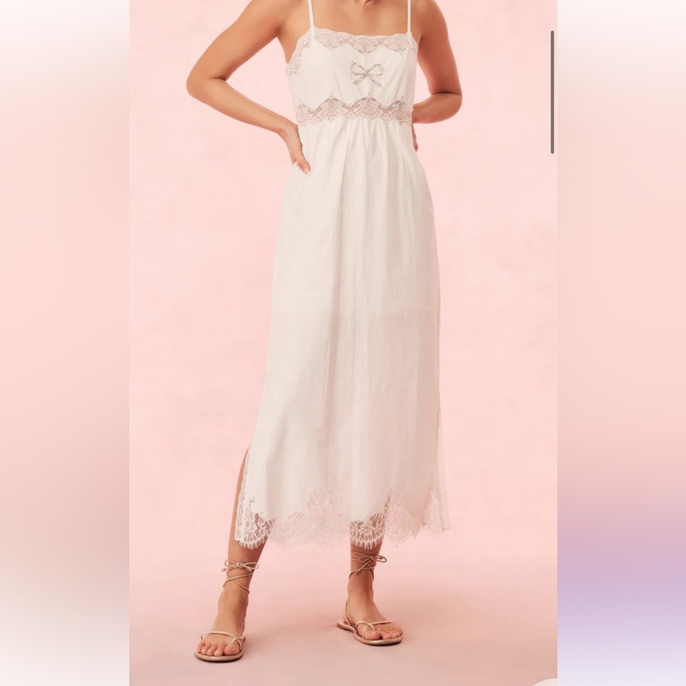 LoveShackFancy White Vinca Dress
